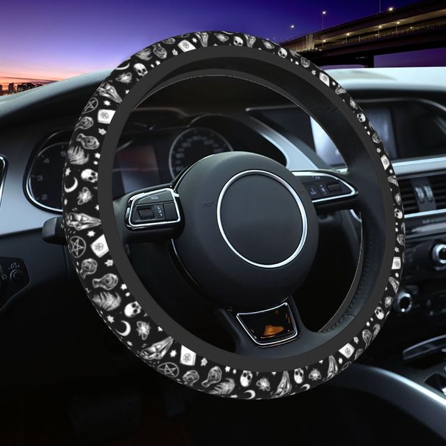 Witch Steering Wheel Cover Halloween Occult Gothic Magic Auto Car Steering  Wheel Protector For Suv Car Accessories Universal - Steering Covers -  AliExpress